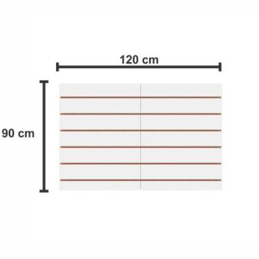Imagem de Expositor painel canaletado moveis loja mdf canaleta branco - E-nichos