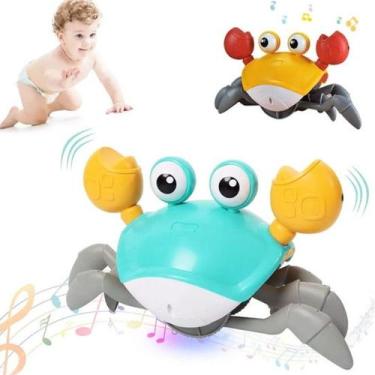 Imagem de Brinquedo Divertido Infantil Caranguejo Fujão Musical Com Sensor Bate 