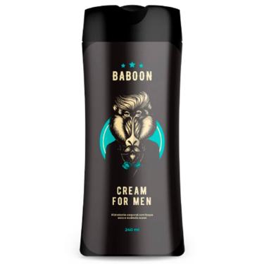 Imagem de Cream For Men Hidratante Corporal Masculino com Toque Seco 240mL Baboon