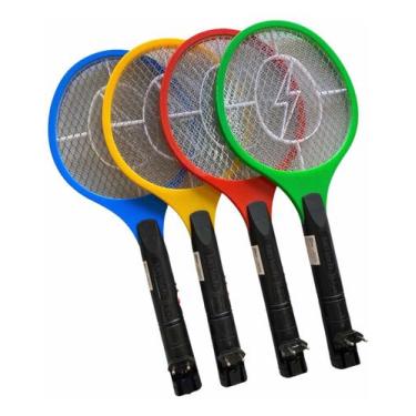 Imagem de Raquete Elétrica Recarregável Mata Mosca e Pernilongo Bivolt - Altomex