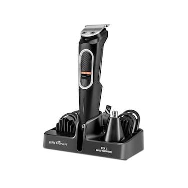 Imagem de Aparador de Pelos Britânia BAP21P Multigroom 7 em 1 Sem Fio Preto - Bivolt