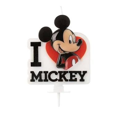 Imagem de Vela De Aniversário Mickey 3d I Love Mickey
