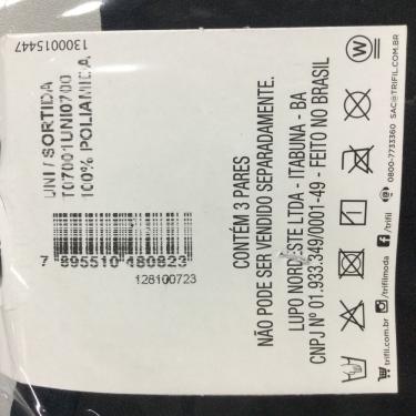 Imagem de KIT COM 3 PARES DE MEIA T07001,SOCIAL, CANO LONGO TRIFIL  39-43 PRETO/ CHUMBO/ MARINHO