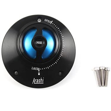 Imagem de Tampa de tanque de combustível sem chave CNC para Yamaha XSR700 ABS, XSR900 ABS, XJR 1300, TT600E, TT600S, XT1200 ZE SUPER TENERE/ XT660 XT660R XT660X/ V-MAX Vmax/ FZ16 acessórios de motocicleta azul