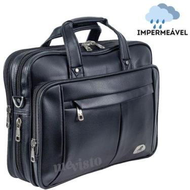Imagem de Bolsa Pasta Maleta Executiva Documentos Notebook 16" Couro Grande Masc