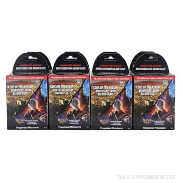 Imagem de WizKids D&D Icons of The Realms: Adventures from Baldur's Gate - 8 ct. Booster Brick | Includes Characters from BG3