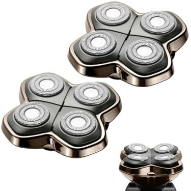 Imagem de Lâmina de substituição de cabeça Shaver PRO 4 compatível com Skull Pitbull, Butterfly Kiss Pro & Palm Shavers, barbeador elétrico e lâmina de barbear de cabeça para barbeadores de cabeça careca para