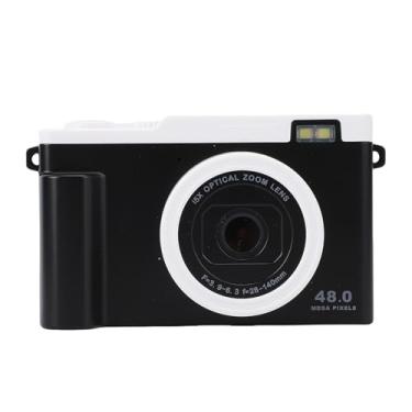 Imagem de Câmera Digital Portátil de Câmera Digital Portátil de 48MP HD 48MP Com 15x de Transferência de Wi -fi de Flash de Zoom óptico LED para Viagem (Preto)