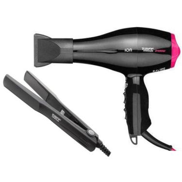 Imagem de KIT TAIFF - SECADOR CABELO PROF. TITANIUM COLORS ION PINK 2100W 127V -
