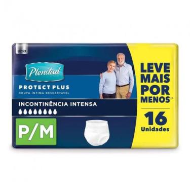 Imagem de Roupa Íntima Descartável Plenitud Protect Plus P/M com 16 unidades, 1,