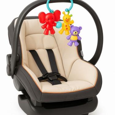 Imagem de Chocalho Kit Baby 3 Peças Chocalho para Carrinho de Bebê Tapete de Atividades Berço Bebê Conforto