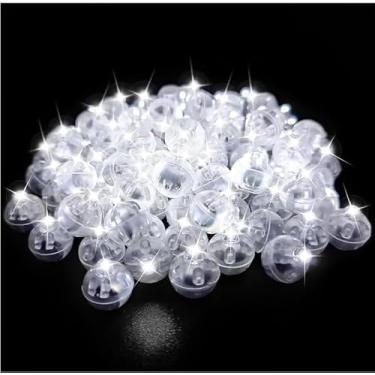 Imagem de meiyimaoyi 200 peças mini luzes LED de bola de longo tempo de espera mini à prova d'água, lâmpada de bola redonda para balão de látex, lanterna de papel, festa, casamento, Natal, Halloween, decoração