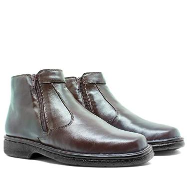 Imagem de Bota Masculina Conforto Botina Ortopédica Com Amortecedor 352 (CAFÉ, BR, Adulto, Numérico, 40)