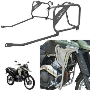 Imagem de Protetor Motor Carenagem e Afastador Prata Lander 250 2025  - Bráz Ace