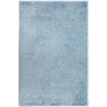 Imagem de Tapete Tufting Relex Retangular Veludo (100x150) Azul Claro