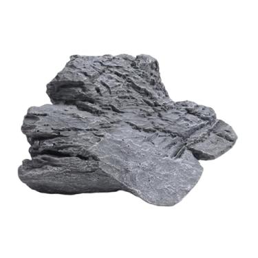 Imagem de Bothyi Paisagem arenito arenito textura natural decoração ornamento rock artificial rock falso para quadrados supermercados aquário quintal aquário, 24cmx18cmx17cm