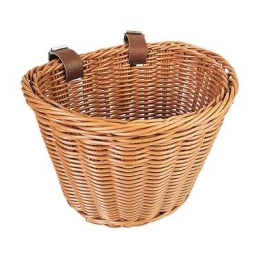 Imagem de Vaveren Cesto de transportadora de bicicleta infantil, acessórios de ciclismo, bicicletas infantis de cesta de ciclismo vintage, L