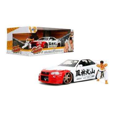 Imagem de 1/24 2002 NISSAN SKYLINE GT-R BNR34 COM BONECO RYU STREET FIGHTER