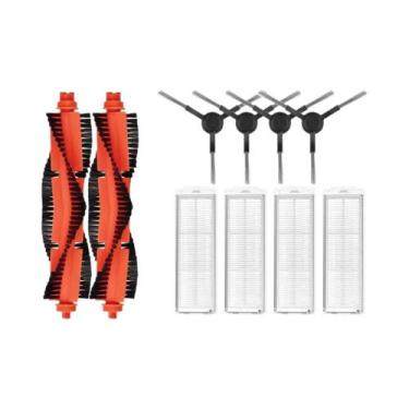 Imagem de Peças de Filtro e Escova Lateral para Robô Aspirador Xiaomi S10/S12/T1
