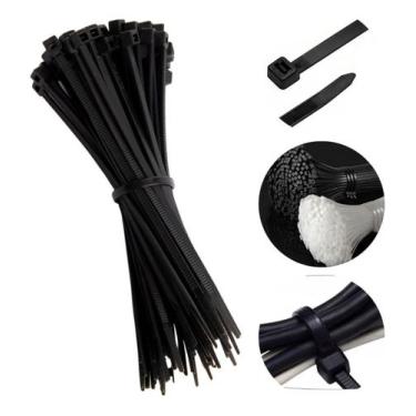 Imagem de Abraçadeiras de Nylon 15cm  1000 Unidades  Presilha Resistente e Versá