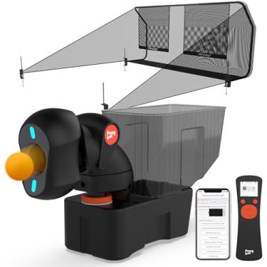 Imagem de PONGBOT Robô de tênis de mesa com rede, máquina de pingue-pongue, controle remoto/aplicativo, 264 brocas pré-salvas, brocas personalizadas