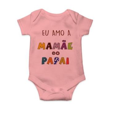 Imagem de Body Bebê Infantil Eu Amo A Mamãe E Papai - Celebre Esse Amor Com Um P