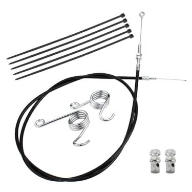 Imagem de Kit de cabo de acelerador Go Kart de 180.3 cm Molas de aceleração de retorno de freio apto para Go Kart Predator 212cc 196cc GX160 GX200 6,5hp Manco 8252-1390 ASW Kandi Yerf Dog Go Cart Parts