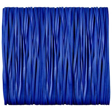 Imagem de Mototo Elásticos De Látex Grandes E Resistentes 30 Cm Para Lata Lixo, Elástico Forte Material Escritório, Pastas Arquivo, Caixa Areia Gatos, Pacote Com 60 Unidades (Azul)