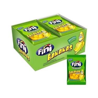 Imagem de Fini Bananas, Bala de Gelatina, 80g, Caixa com 12 Unidades