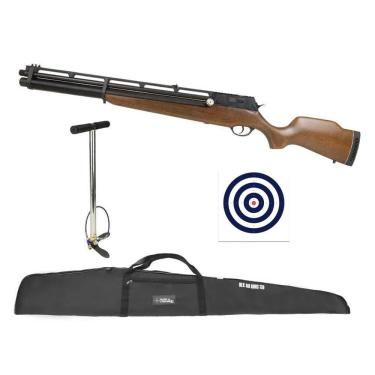 Imagem de Carabina Pcp Rossi R8 Vr G4 Madeira 5,5 Bomba Capa Alvos