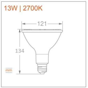 Imagem de Kit 12 Lampadas Led Par38 13W 2700K 1400Lm Biv G4 - Osram