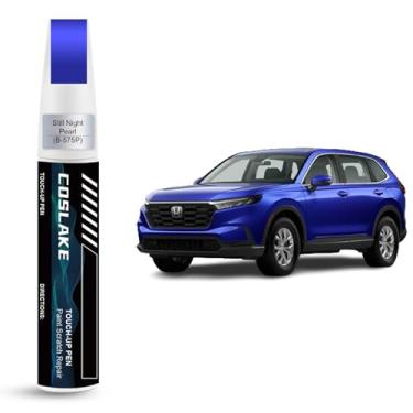 Imagem de COSLAKE Tinta de retoque de carro (Still Night Pearl(B-575P)) para Honda, kit de reparo de arranhões de pintura de carro, solução rápida e fácil de reparar, caneta removedor de arranhões 2 em 1 com