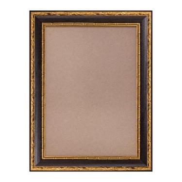 Imagem de Molduras marrons de 21 x 29,8 cm: molduras antigas A4 com vidro acrílico e placa MDF, molduras de parede de galeria clássicas ornamentadas de madeira para exibição de fotos de 21 x 29,8 cm