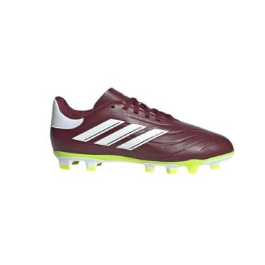Imagem de adidas Tênis infantil unissex Copa Pure Ii Club Firm Ground, Vermelho sombra/branco/amarelo solar, 4 Big Kid