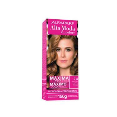 Imagem de Tintura Alta Moda 7.4 Louro Medio Acobreado 150G