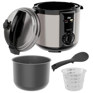 Imagem de Panela de Pressão Elétrica Antiaderente GrayStone 5 Litros Aço Inox Pr