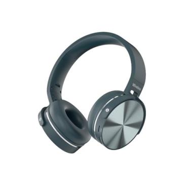 Imagem de Fones de ouvido Bluetooth sobre os fones de ouvido sem fio da cabeça da orelha com jogador de fone de ouvido de microfone dobrável para telefone,Blue