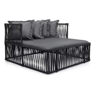 Imagem de Sofá Chaise Em Alumínio Corda Náutica Área Externa E Interna - Univers