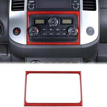 Imagem de Aunginsy Painel de ar condicionado para console central compatível com Nissan Frontier 2009-2017 controle central de carro painel de ajuste de interruptor de ar condicionado decorativo acessórios de