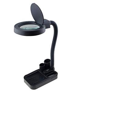 Imagem de Lupa LED5X / 10X Vidro com Clipe Lâmpada de Mesa Lupa Iluminada Brilho Regulável Ajustável Flexível Portátil Produtos de Escritório Substitutability