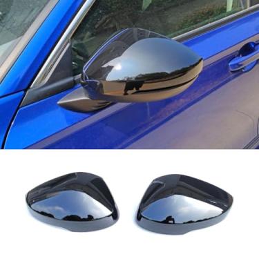 Imagem de Capa de proteção traseira para carro compatível com Civic Thai Edition 11th 2022 Side Mirror Cover Trim Body Kit Acessórios para carro (preto brilhante)