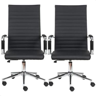 Imagem de Cadeira Escritório Esteirinha Presidente Charles Eames Kit 02 unidades