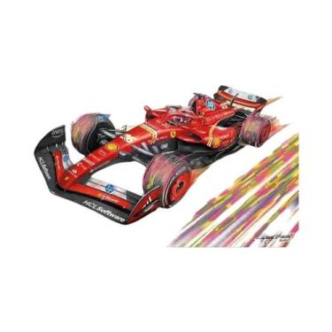 Imagem de Blocos De Corrida Vermelho Azul 2025 F1 Speed Feast Presente De Natal 