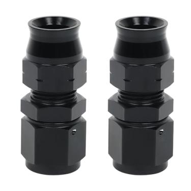 Imagem de LokoCar 6AN alargador fêmea para compressão de 5/40.6 cm, alumínio preto, 2 peças