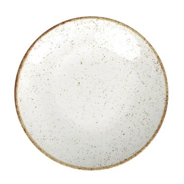 Imagem de Kit 24 Pratos de Sobremesa Rústico Tramontina Porcelana 21cm Restaurante Café Eventos