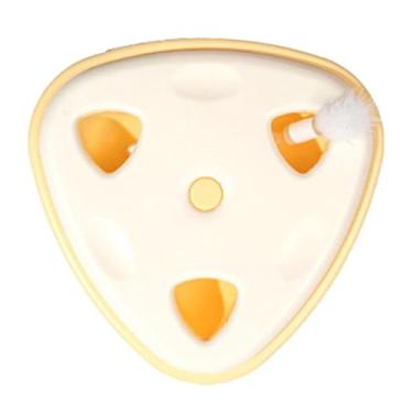 Imagem de Cyrank Brinquedo Interativo Automático para Gatos, Brinquedo de Exercício para Gatos Internos com Detecção Automática e Design de Caixa Triangular