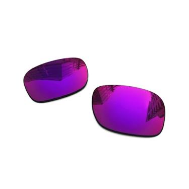 Imagem de Lentes de reposição polarizadas de 1,6 mm para óculos de sol Oakley Fuel Cell OO9096 60 mm, proteção UV, lentes espelhadas escuras, peças de reparo e kit (sol da meia-noite)