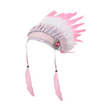 Imagem de Colaxi Acessório para fantasia de cocar de penas indianas para festa à fantasia