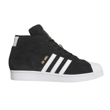 Imagem de adidas Tênis masculino casual com cadarço modelo profissional - preto, Preto, 41