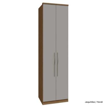 Imagem de Guarda Roupa Modulado 02 Portas com Prateleiras 245cm Altura Setiba - 